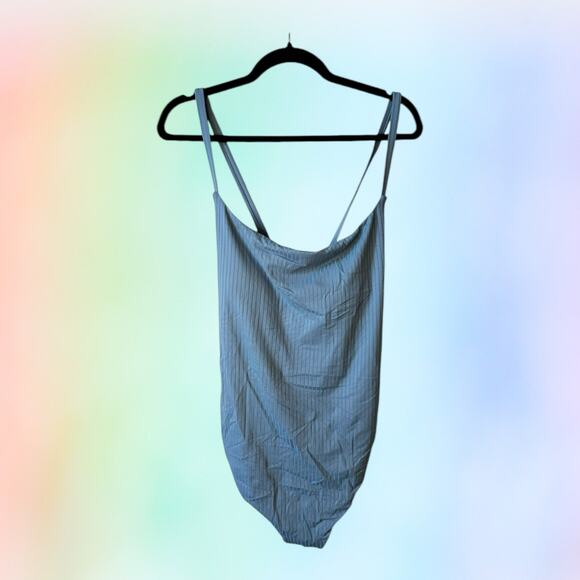 NWT Andie Swim The Fiji One Piece Swimsuit Ribbed Marl Blue XXXL Poolside Beach - Picture 12 of 12